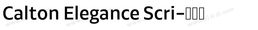 Calton Elegance Scri字体转换